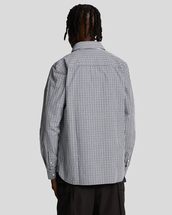 Lyle & Scott Vermächtnis | Hemden<Kariertes Gingham Hemd White/DarkNavy
