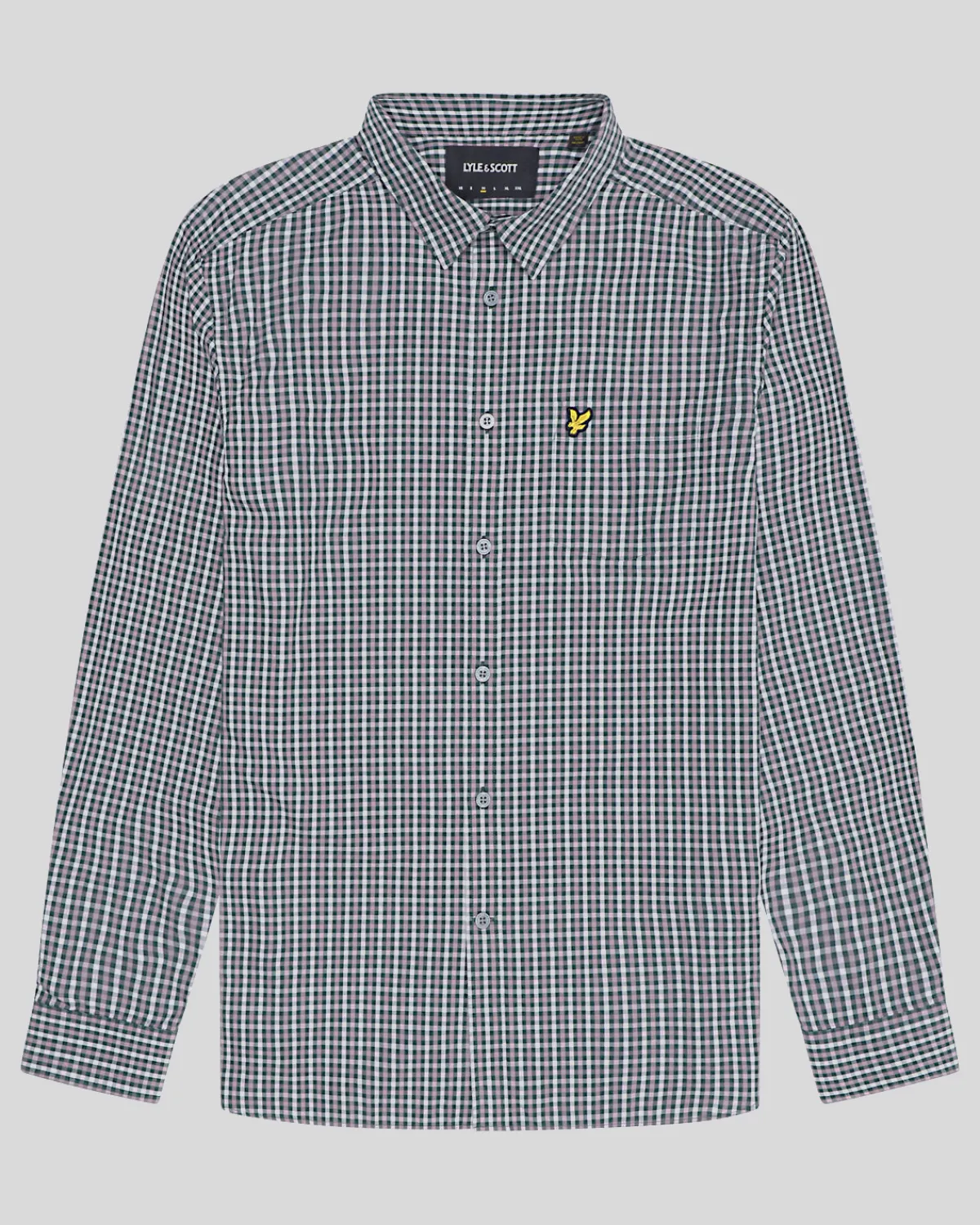 kariertes_gingham_hemd_4-2.webp Lyle & Scott Vermächtnis | Hemden<Kariertes Gingham Hemd ArgyleTeal/MountainThistle