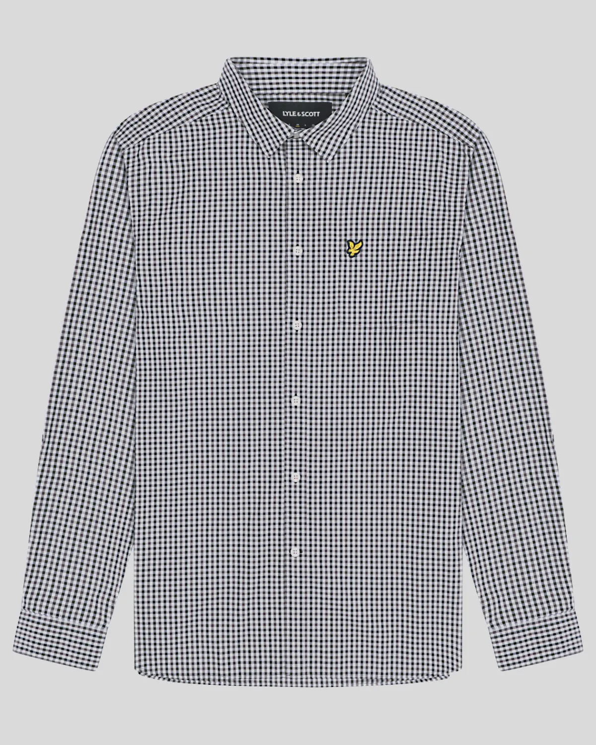 kariertes_gingham_hemd_4.webp Lyle & Scott Vermächtnis | Hemden<Kariertes Gingham Hemd White/DarkNavy