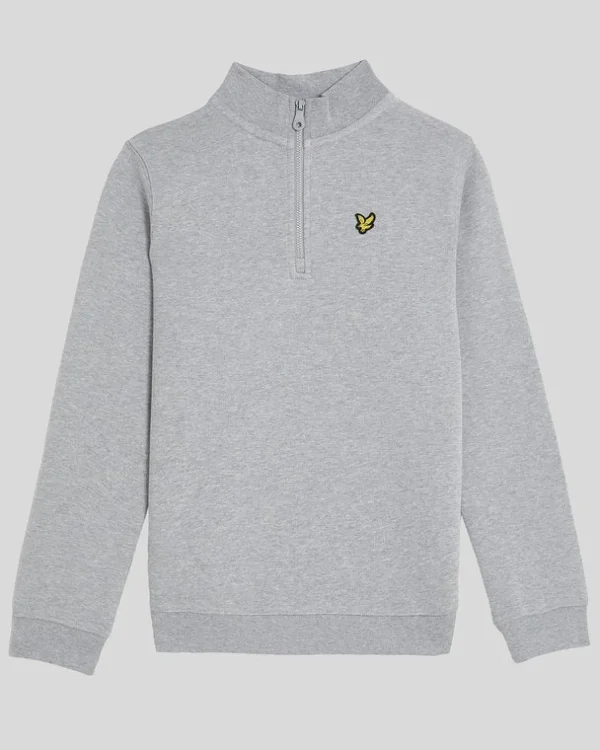 Lyle & Scott Kinder Sweatshirts<Kinder 1/4 Zip Sweatshirt LightGreyMarl