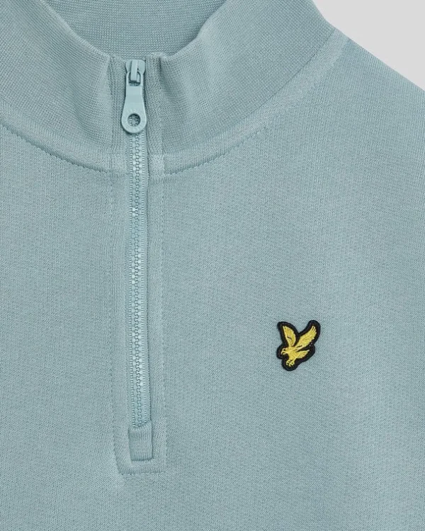 Lyle & Scott Kinder Sweatshirts<Kinder 1/4 Zip Sweatshirt BlueSmoke
