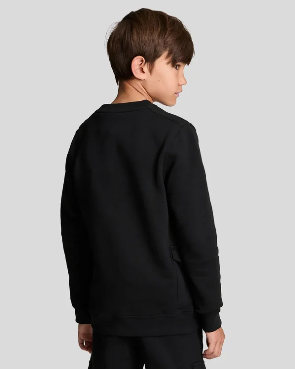 Lyle & Scott Kinder Sweatshirts<Kinder Cargo Tasche Sweatshirt JetBlack