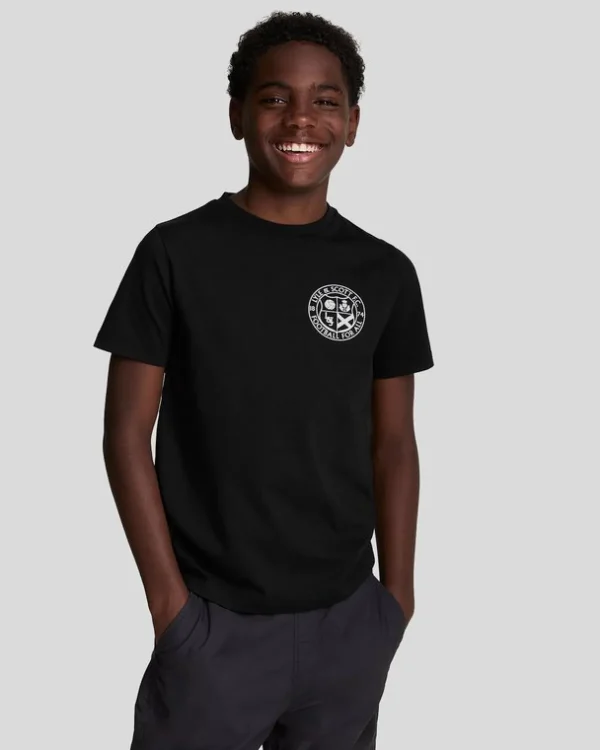 Lyle & Scott Kinder Polos & T-shirts<Kinder Fußball Logo T-Shirt JetBlack
