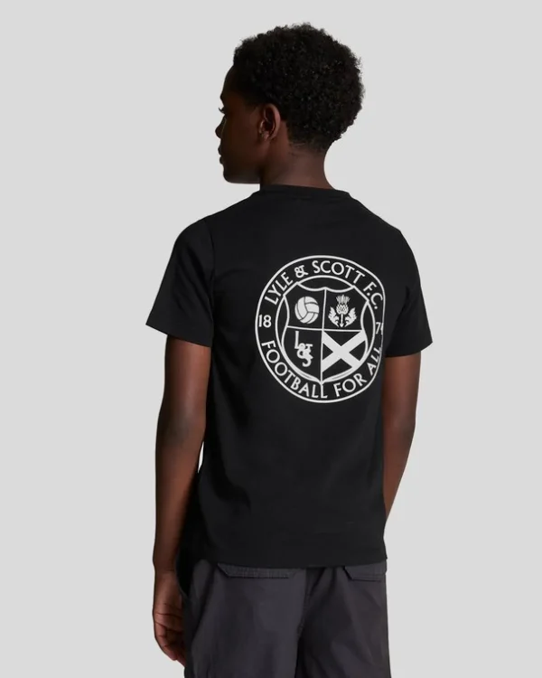 Lyle & Scott Kinder Polos & T-shirts<Kinder Fußball Logo T-Shirt JetBlack