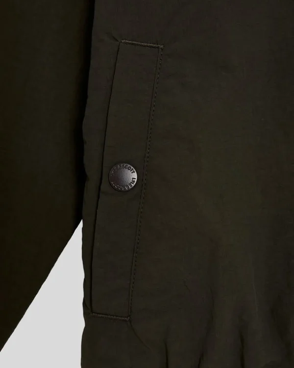 Lyle & Scott Kinder Mäntel & Jacken<Kinder Jacke mit Kapuze und Reißverschluss Olive