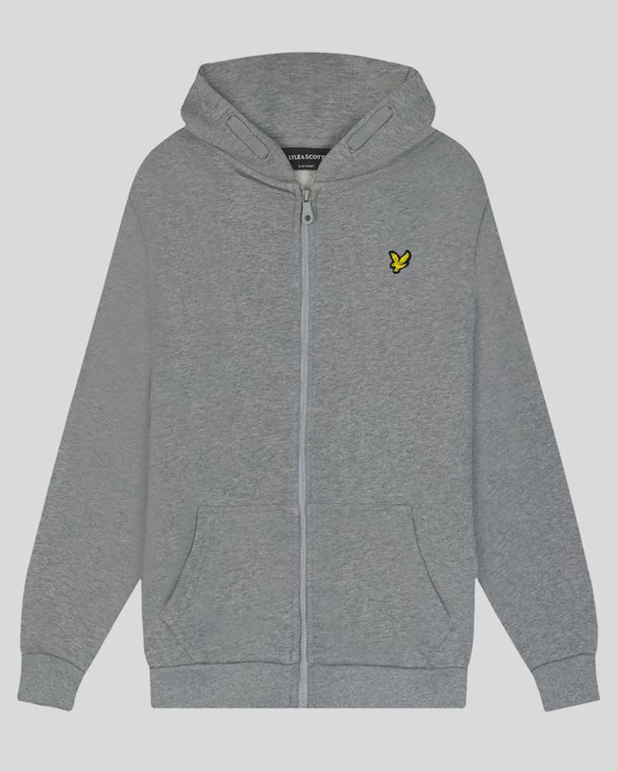 kinder_kapuzenpulli_mit_reiverschluss_2.webp Lyle & Scott Kinder Kapuzenpullover<Kinder Kapuzenpulli mit Reißverschluss HellgraueMergel