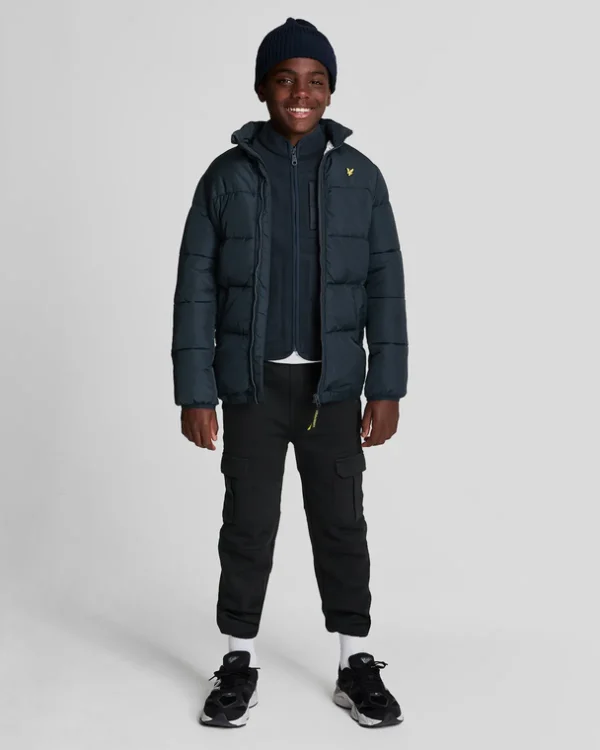 Lyle & Scott Kinder Mäntel & Jacken<Kinder Microfleece Jacke mit Reißverschluss DarkNavy