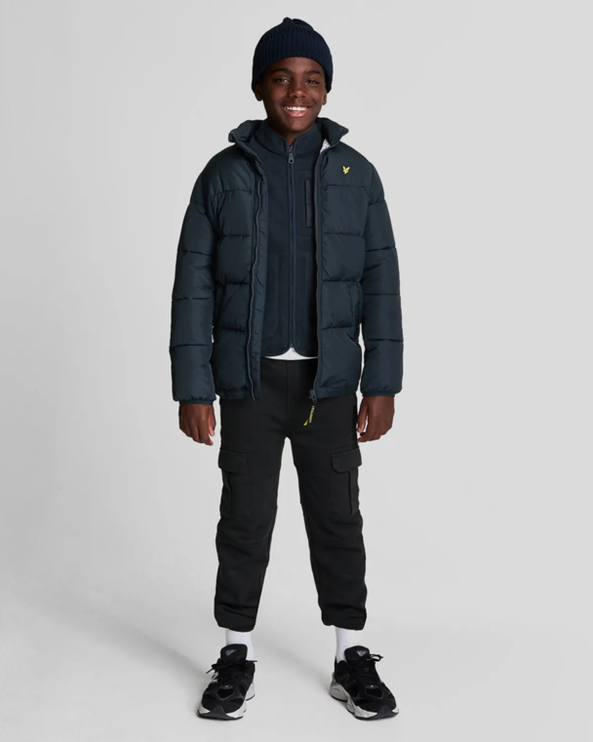 kinder_microfleece_jacke_mit_reiverschluss_1.webp Lyle & Scott Kinder Mäntel & Jacken<Kinder Microfleece Jacke mit Reißverschluss DarkNavy