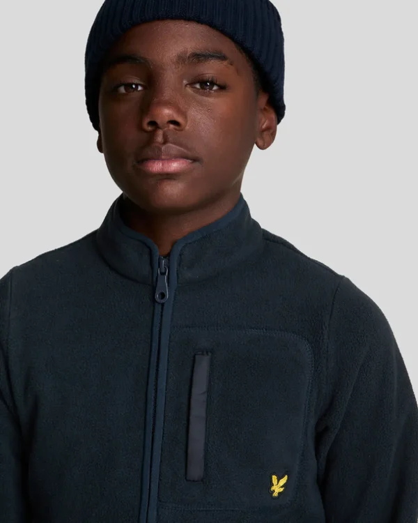 Lyle & Scott Kinder Mäntel & Jacken<Kinder Microfleece Jacke mit Reißverschluss DarkNavy