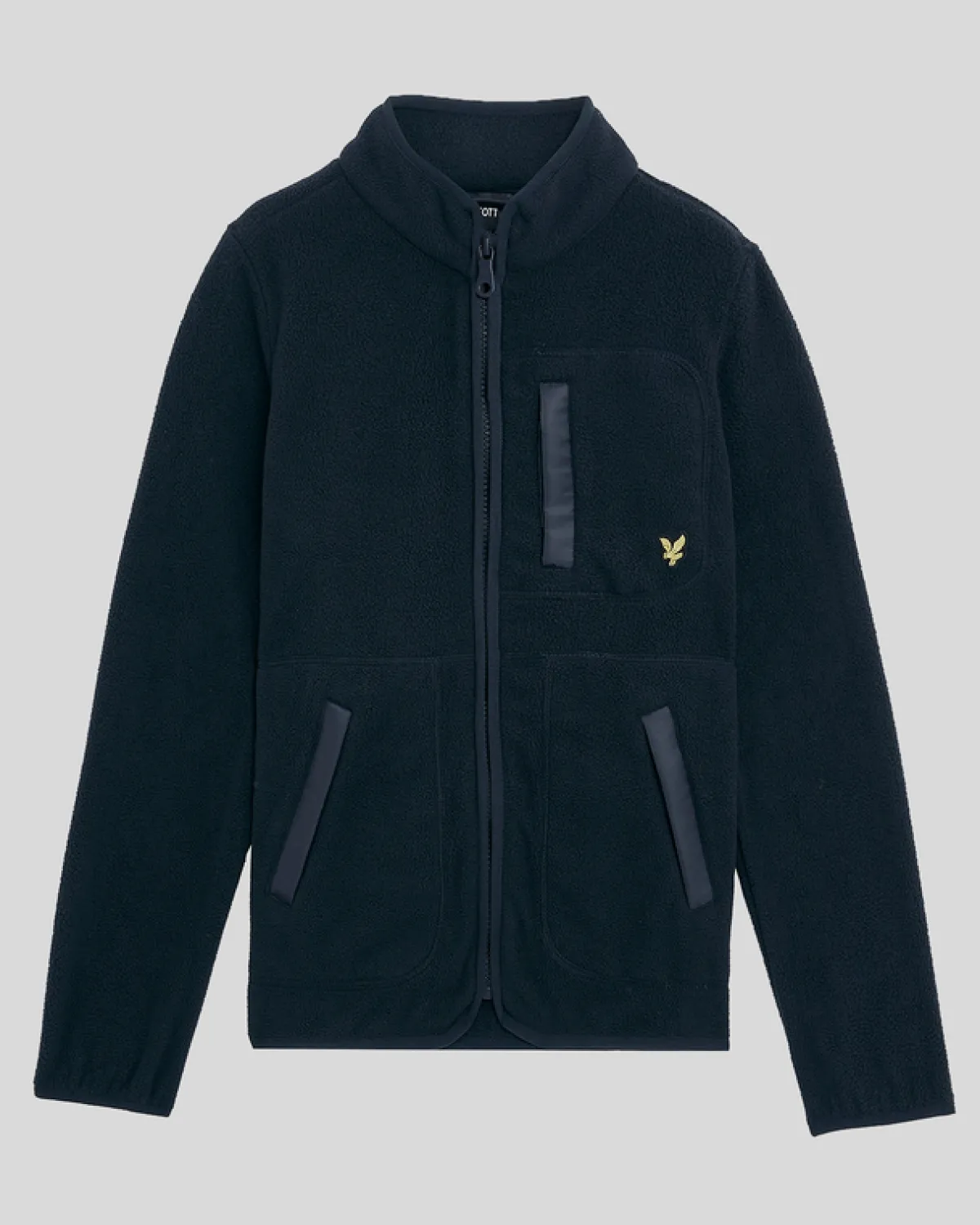 kinder_microfleece_jacke_mit_reiverschluss_4.webp Lyle & Scott Kinder Mäntel & Jacken<Kinder Microfleece Jacke mit Reißverschluss DarkNavy