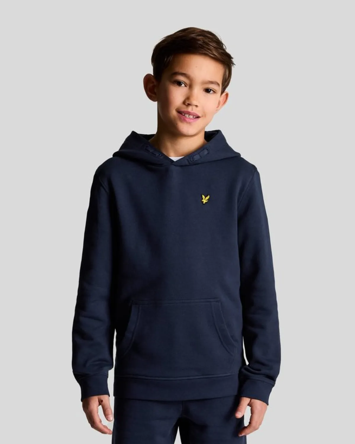 kinder_pullover_hoodie_0-2.webp Lyle & Scott Kinder Kapuzenpullover<Kinder Pullover Hoodie Marine