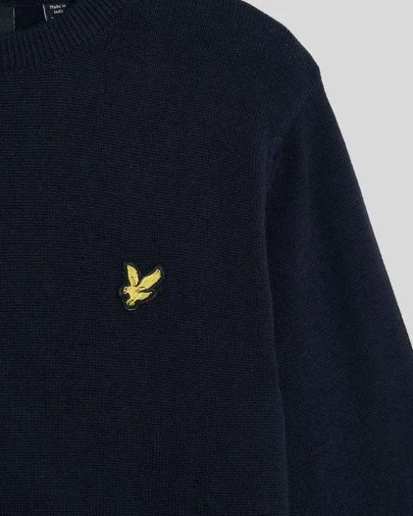 Lyle & Scott Kinder Pullover & Strickwaren<Kinder Pullover mit Rundhalsausschnitt aus Baumwolle DunkleMarine