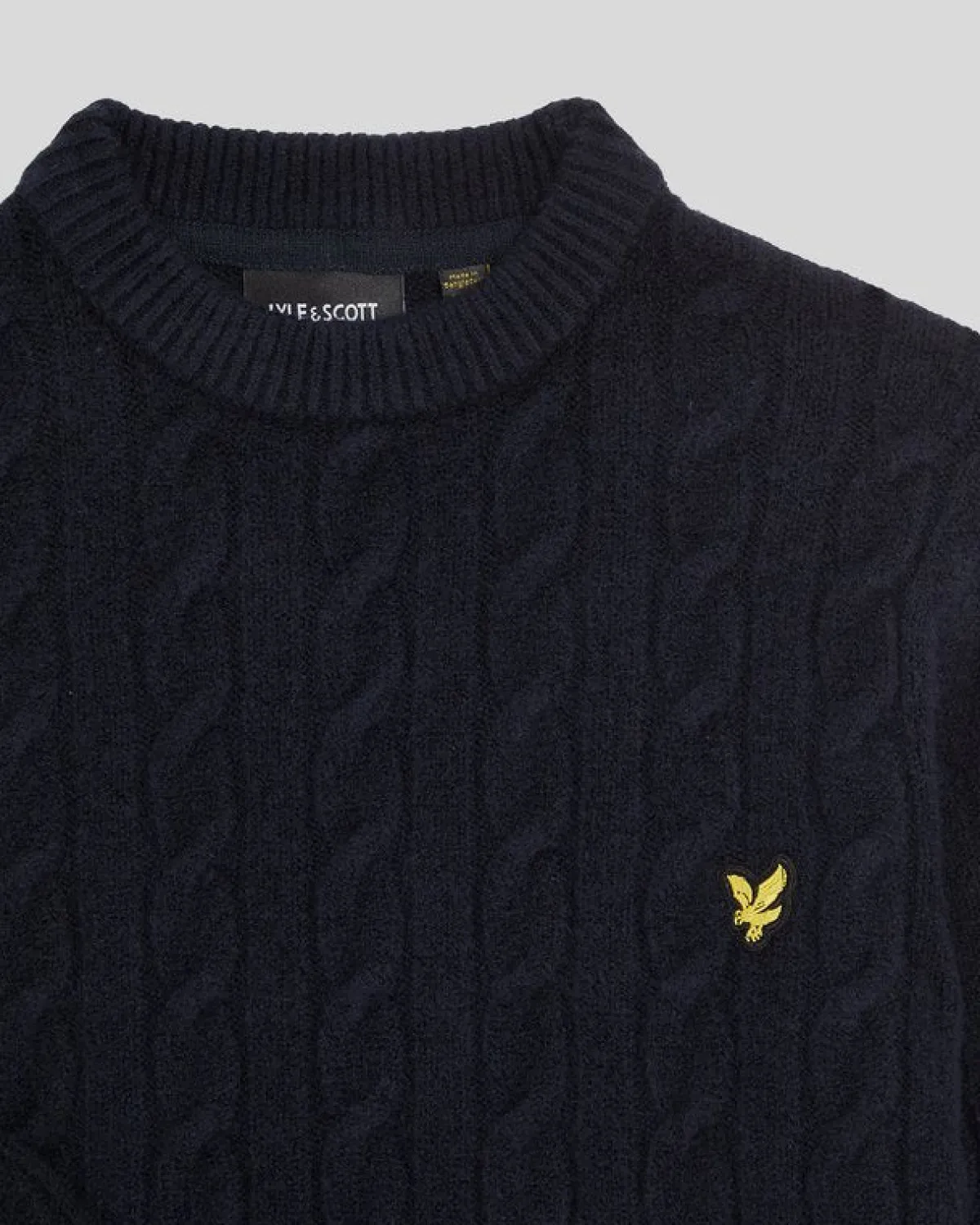 kinder_rundhalspullover_mit_kabel_1.webp Lyle & Scott Kinder Pullover & Strickwaren<Kinder Rundhals-Pullover mit Kabel DarkNavy