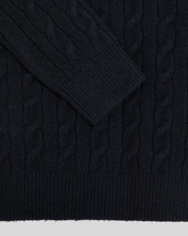 Lyle & Scott Kinder Pullover & Strickwaren<Kinder Rundhals-Pullover mit Kabel DarkNavy