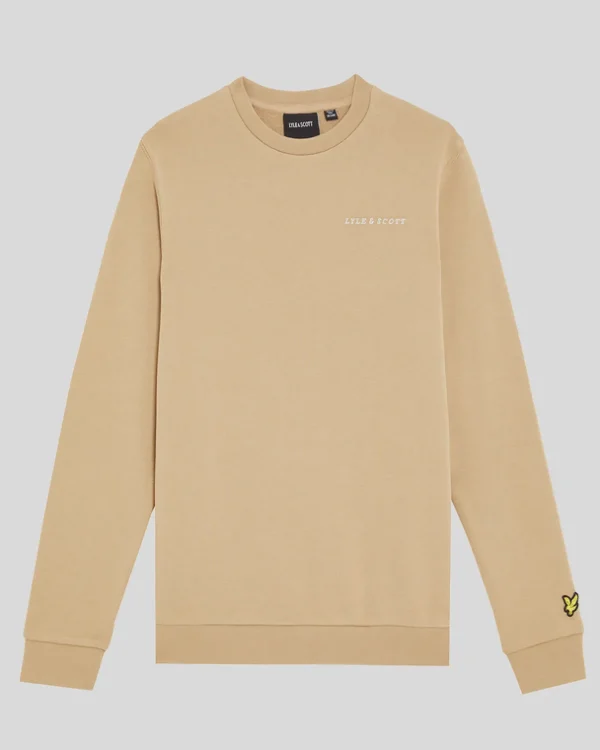 Lyle & Scott Kinder Sweatshirts<Kinder Script Sweatshirt mit Rundhalsausschnitt SandStorm