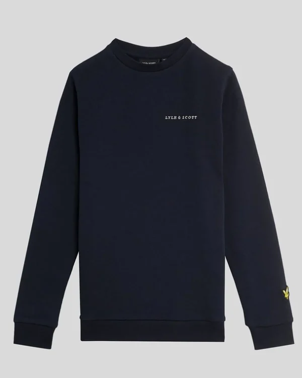 Lyle & Scott Kinder Sweatshirts<Kinder Script Sweatshirt mit Rundhalsausschnitt DunkleMarine