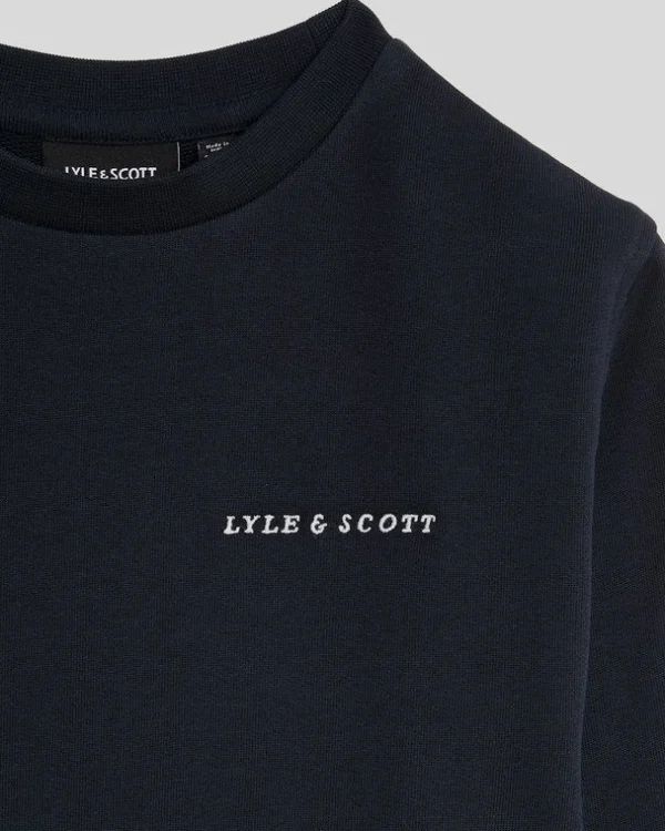 Lyle & Scott Kinder Sweatshirts<Kinder Script Sweatshirt mit Rundhalsausschnitt DunkleMarine