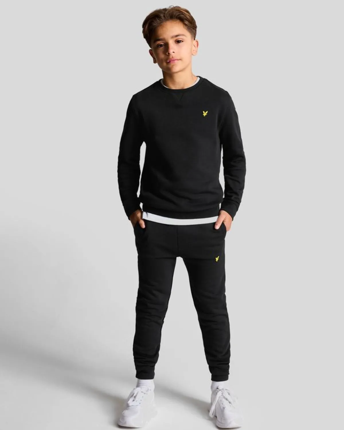 kinder_skinny_sweat_pant_0-1.webp Lyle & Scott Kinder Unterseiten<Kinder Skinny Sweat Pant Pechschwarz