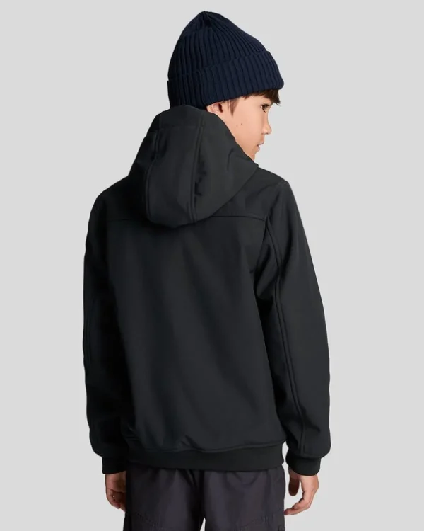Lyle & Scott Kinder Mäntel & Jacken<Kinder Softshell Jacke mit Kapuze JetBlack