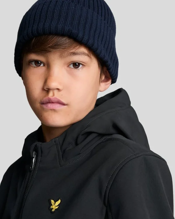 Lyle & Scott Kinder Mäntel & Jacken<Kinder Softshell Jacke mit Kapuze JetBlack