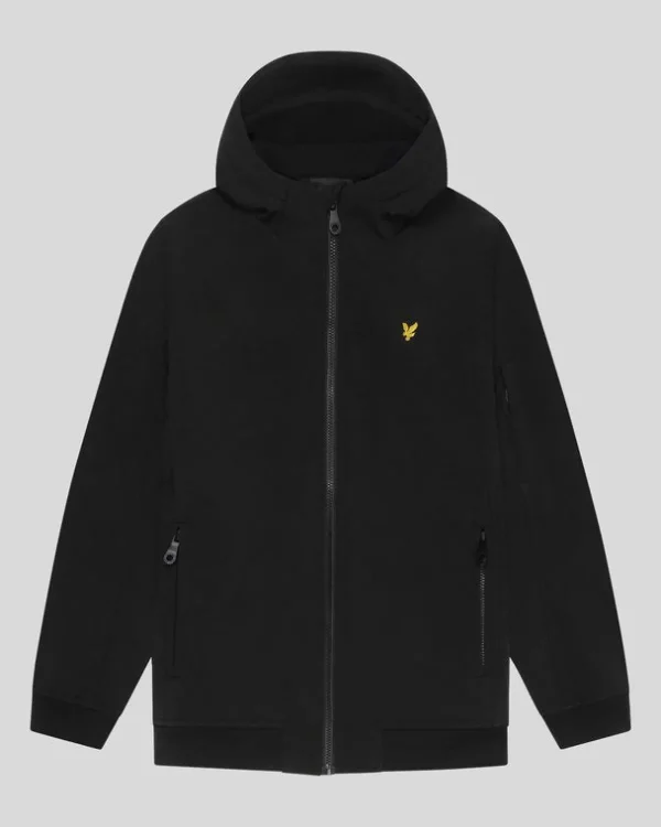 Lyle & Scott Kinder Mäntel & Jacken<Kinder Softshell Jacke mit Kapuze JetBlack
