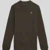 Lyle & Scott Kinder Sweatshirts<Kinder Sweatshirt mit Rundhalsausschnitt Olive