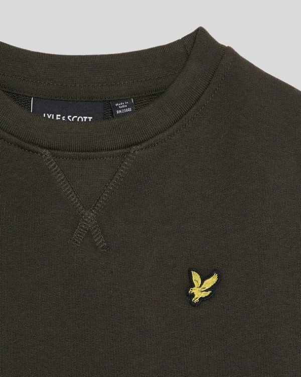 Lyle & Scott Kinder Sweatshirts<Kinder Sweatshirt mit Rundhalsausschnitt Olive