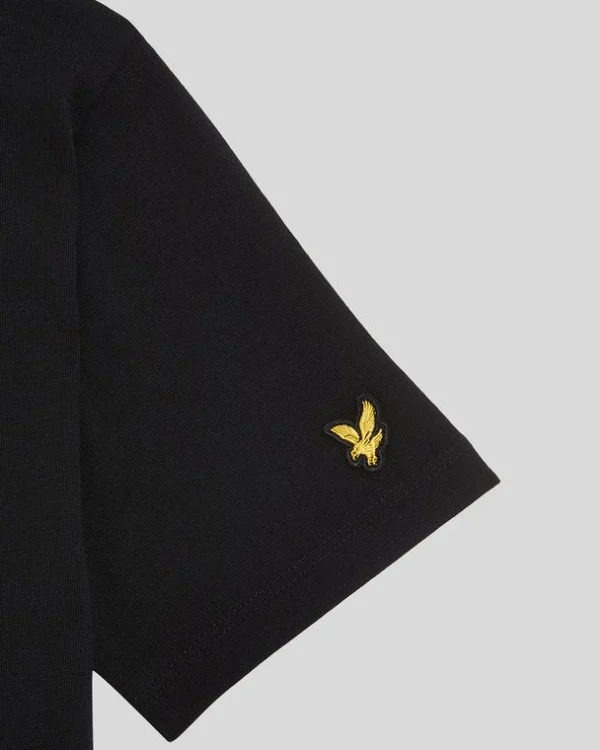 Lyle & Scott Kinder Polos & T-shirts<Kinder T-Shirt mit gestickter Schrift JetBlack