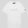 Lyle & Scott Kinder Polos & T-shirts<Kinder T-Shirt mit mehrfarbiger Stickerei White