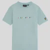 Lyle & Scott Kinder Polos & T-shirts<Kinder T-Shirt mit mehrfarbiger Stickerei BlueSmoke