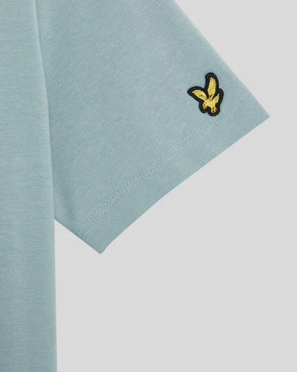 Lyle & Scott Kinder Polos & T-shirts<Kinder T-Shirt mit mehrfarbiger Stickerei BlueSmoke