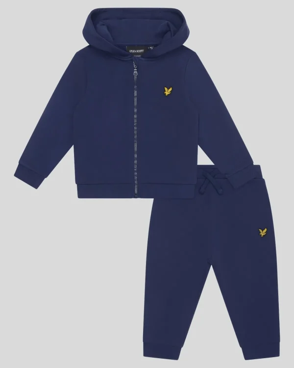 Lyle & Scott Babys & Kleinkinder<Kleinkind Kapuzenpullover & Jogger Set mit Reißverschluss Marine