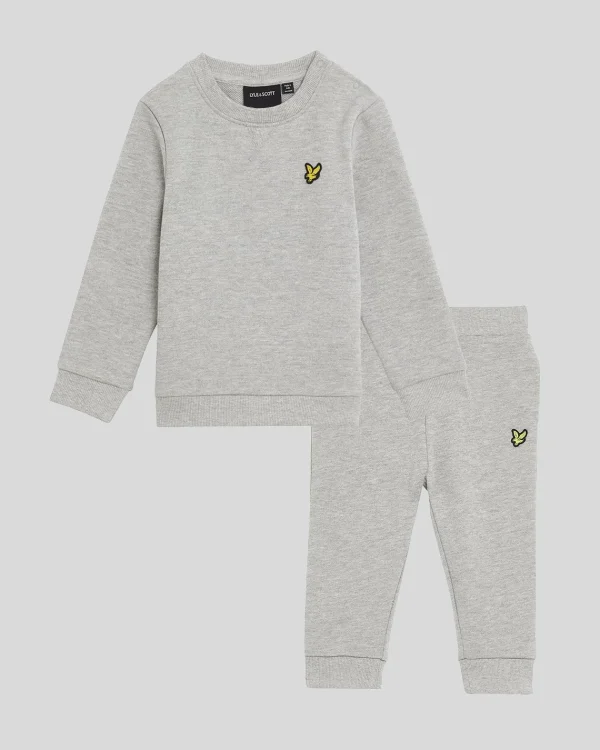 Lyle & Scott Babys & Kleinkinder<Kleinkind Rundhalsausschnitt & Jogger Set LightGreyMarl