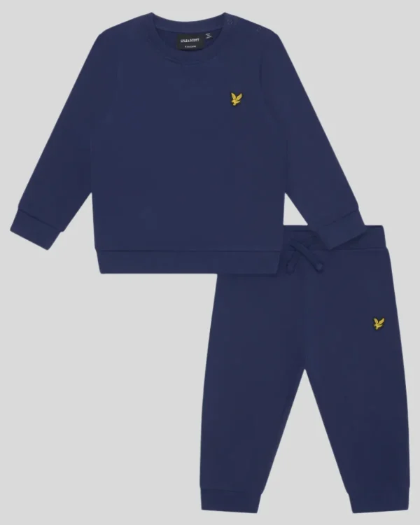 Lyle & Scott Babys & Kleinkinder<Kleinkind Sweatshirt mit Rundhalsausschnitt & Jogger Set Navy