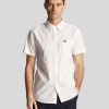 Lyle & Scott Hemden<Kurzärmeliges Hemd aus einfarbiger Popeline Weiß
