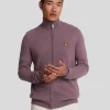 Lyle & Scott Pullover & Strickwaren<Lambswool Blend Zip Through Cardigan HighlandMauveMarl