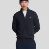 Lyle & Scott Pullover & Strickwaren<Lambswool Blend Zip Through Cardigan DarkNavyMarl