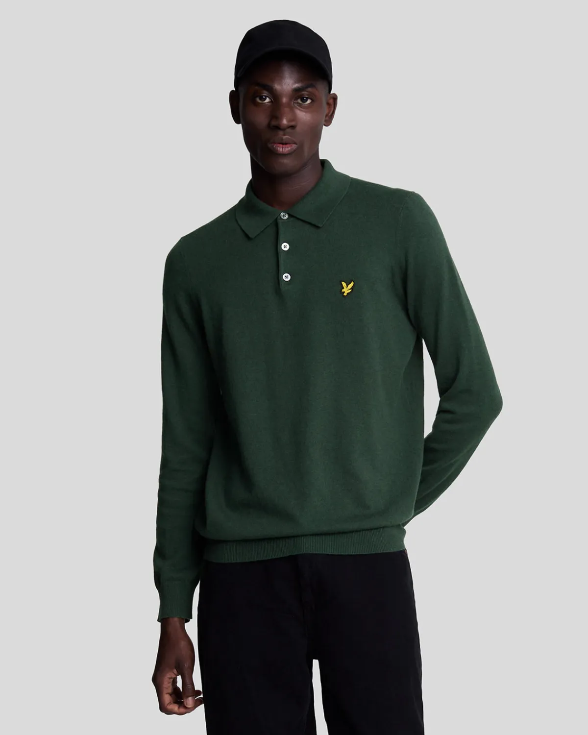 langrmeliges_gestricktes_poloshirt_aus_baumwolle_und_merino_0-2.webp Lyle & Scott Polohemden<Langärmeliges gestricktes Poloshirt aus Baumwolle und Merino ArgyleTeal