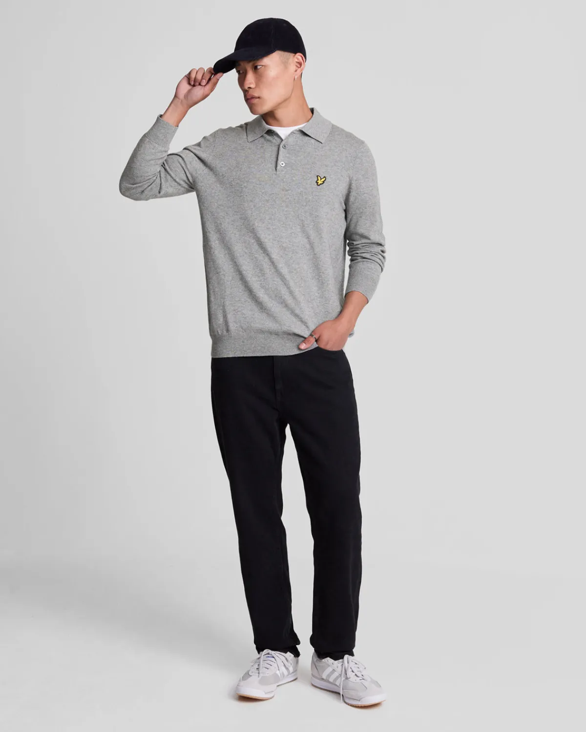 langrmeliges_gestricktes_poloshirt_aus_baumwolle_und_merino_1-1.webp Lyle & Scott Polohemden<Langärmeliges gestricktes Poloshirt aus Baumwolle und Merino MidGreyMarl