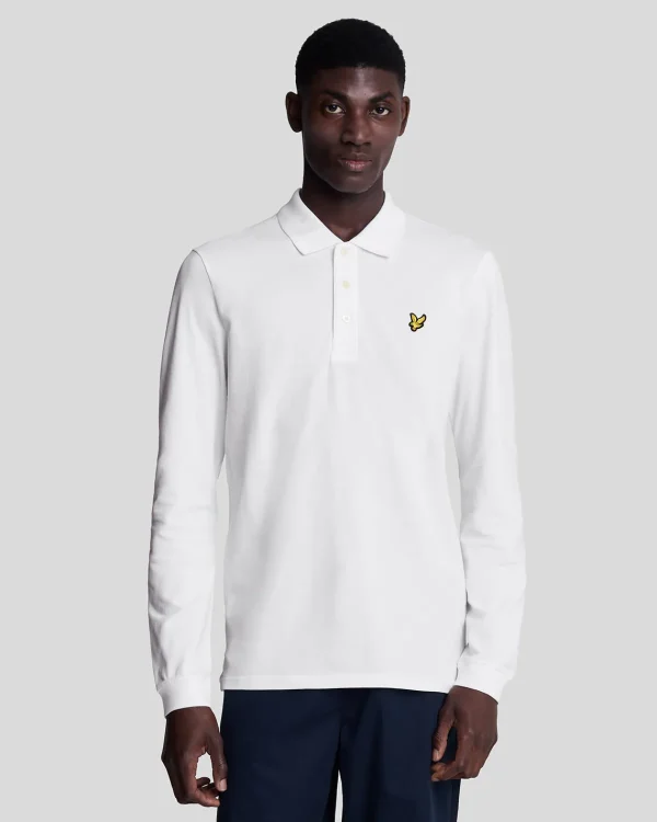 Lyle & Scott Polohemden<Langärmeliges Polohemd Weiss