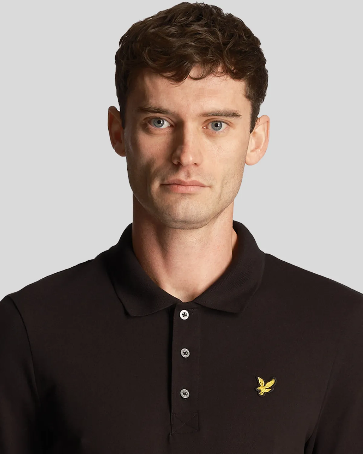 langrmeliges_polohemd_3.webp Lyle & Scott Polohemden<Langärmeliges Polohemd Pechschwarz