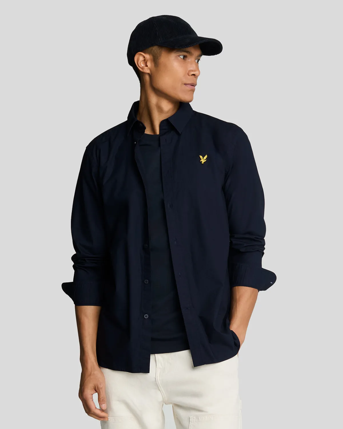 langrmeliges_popelinehemd_0-1.webp Lyle & Scott Hemden<Langärmeliges Popeline-Hemd DarkNavy