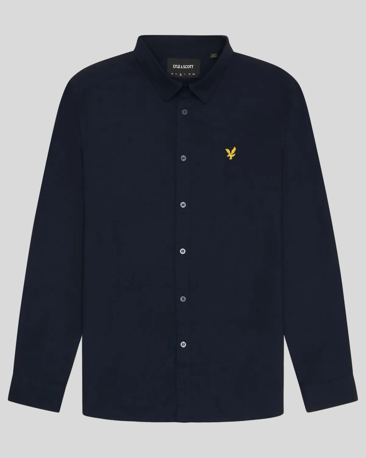 langrmeliges_popelinehemd_4-1.webp Lyle & Scott Hemden<Langärmeliges Popeline-Hemd DarkNavy