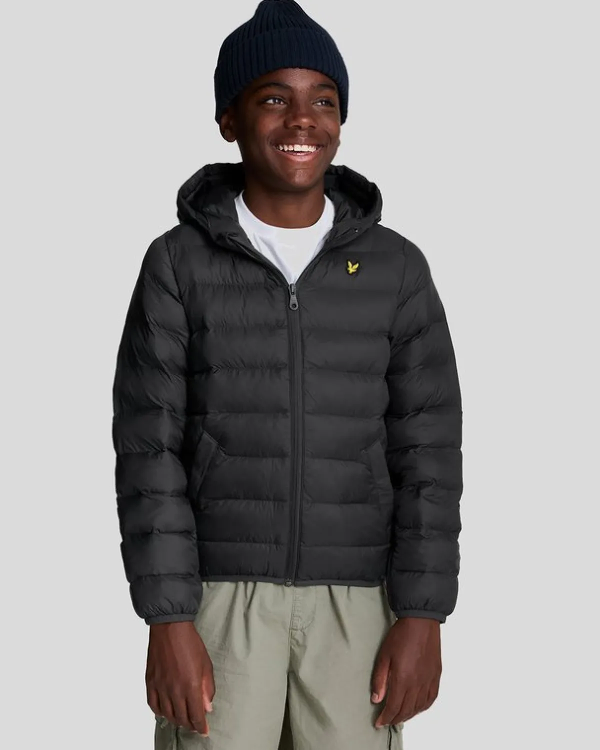 leichte_kinderpufferjacke_0-1.webp Lyle & Scott Kinder Mäntel & Jacken<Leichte Kinder-Pufferjacke Pechschwarz
