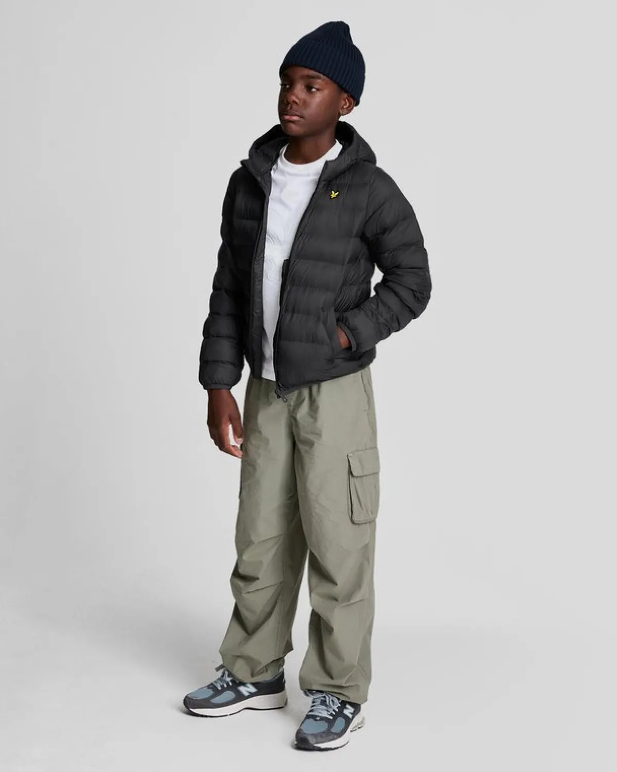 leichte_kinderpufferjacke_1-1.webp Lyle & Scott Kinder Mäntel & Jacken<Leichte Kinder-Pufferjacke Pechschwarz