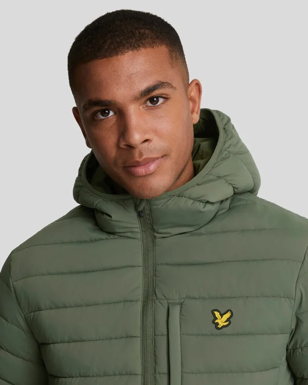 Lyle & Scott Sportbekleidung<Leichte Sport Stretch Steppjacke CactusGreen