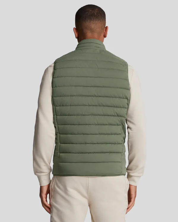Lyle & Scott Sportbekleidung<Leichte Sport Stretch Steppweste CactusGreen