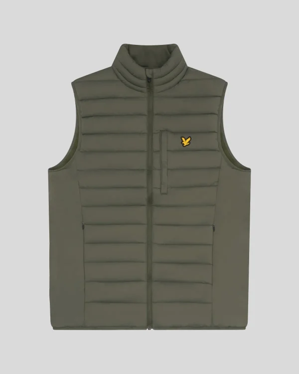 Lyle & Scott Sportbekleidung<Leichte Sport Stretch Steppweste CactusGreen