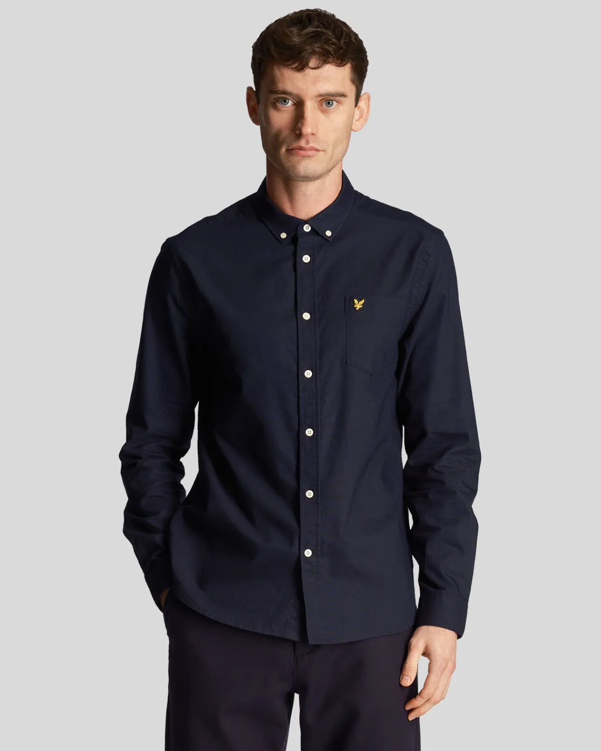 leichtes_oxford_hemd_0-2.webp Lyle & Scott Hemden<Leichtes Oxford Hemd DunkleMarine