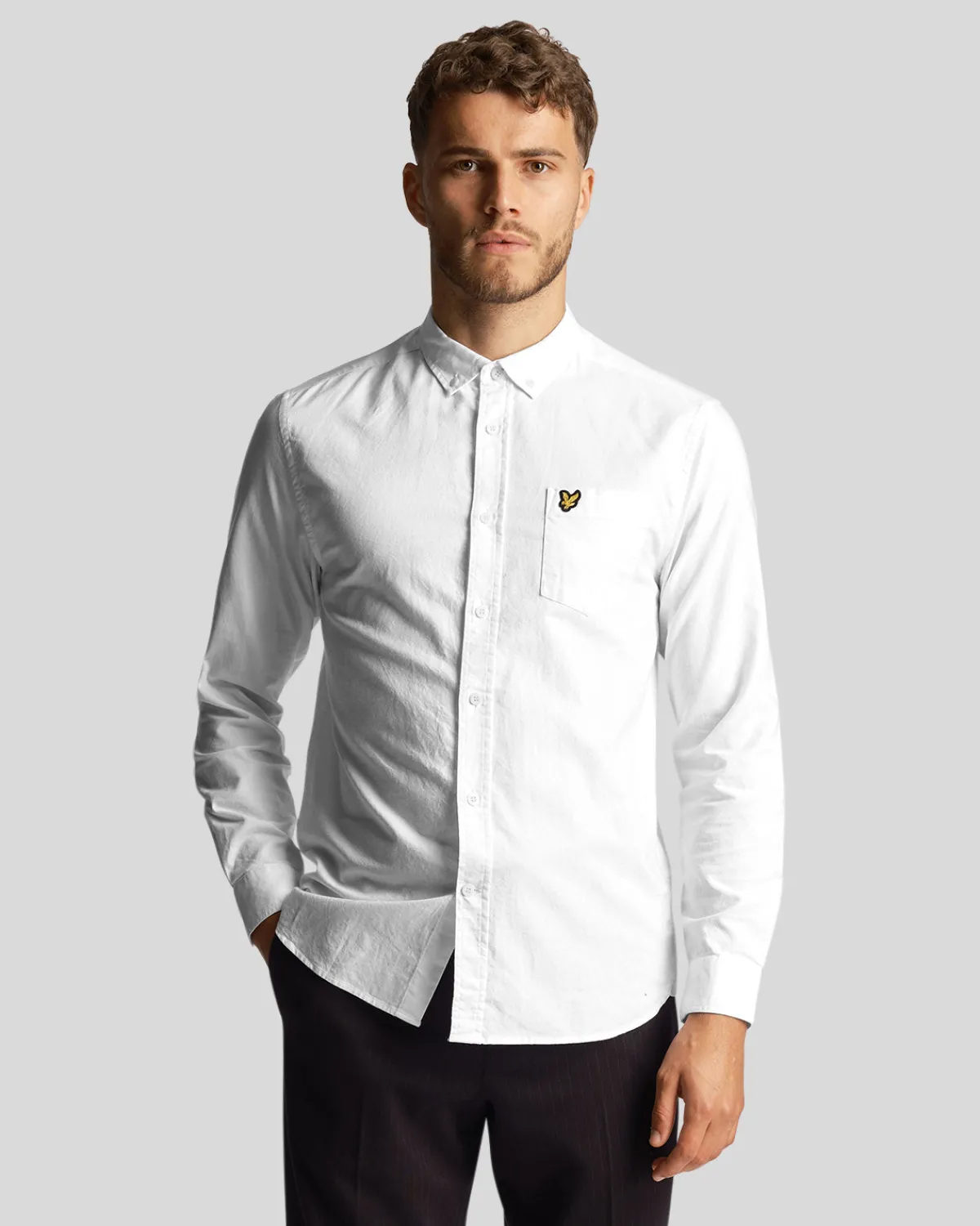 leichtes_oxford_hemd_0-5.webp Lyle & Scott Hemden<Leichtes Oxford Hemd Weiss